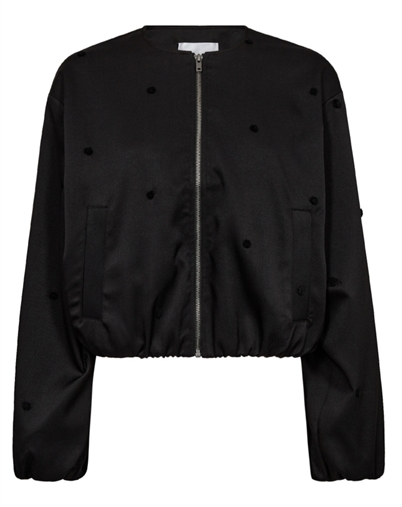 Co'Couture - Clover CC Dot Balloon Jakke - Black